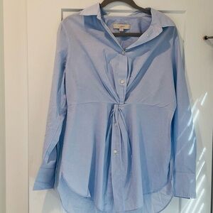 LOFT Light Blue Button-Down Shirt